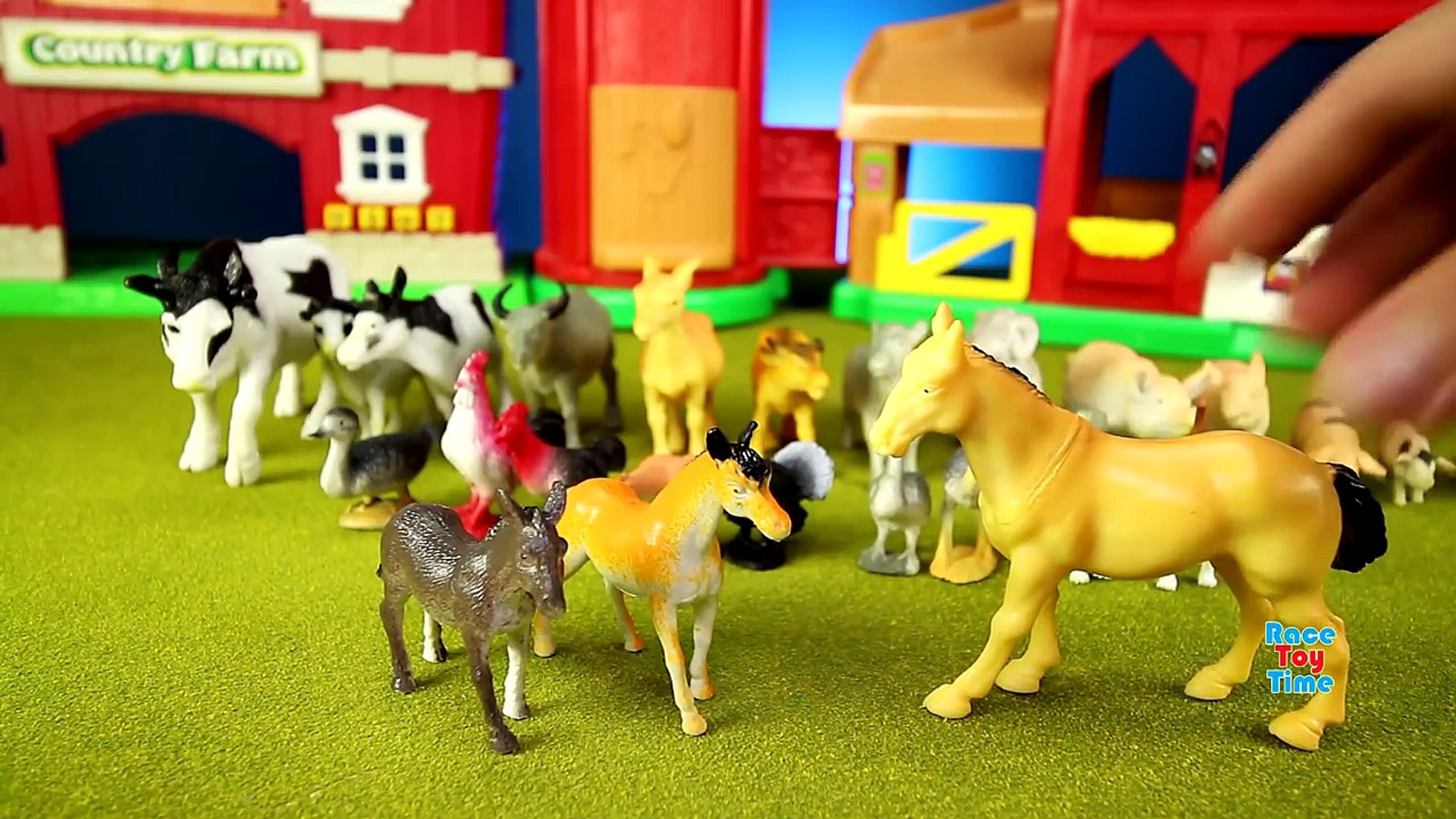 Learn Farm Animals Names For Kids - Animal Toys Video - video Dailymotion