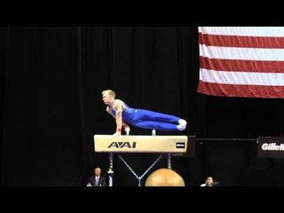 Cameron Bock - Pommel Horse - 2015 P&G Championships - Sr. Men Day 2