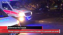 Konya'da feci kaza