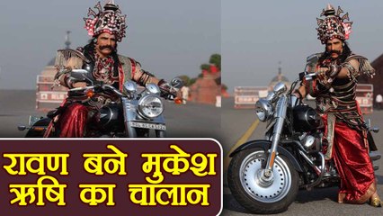 Mukesh Rishi faces CHALLAN by Delhi Police for not wearing helmet | FilmiBeat