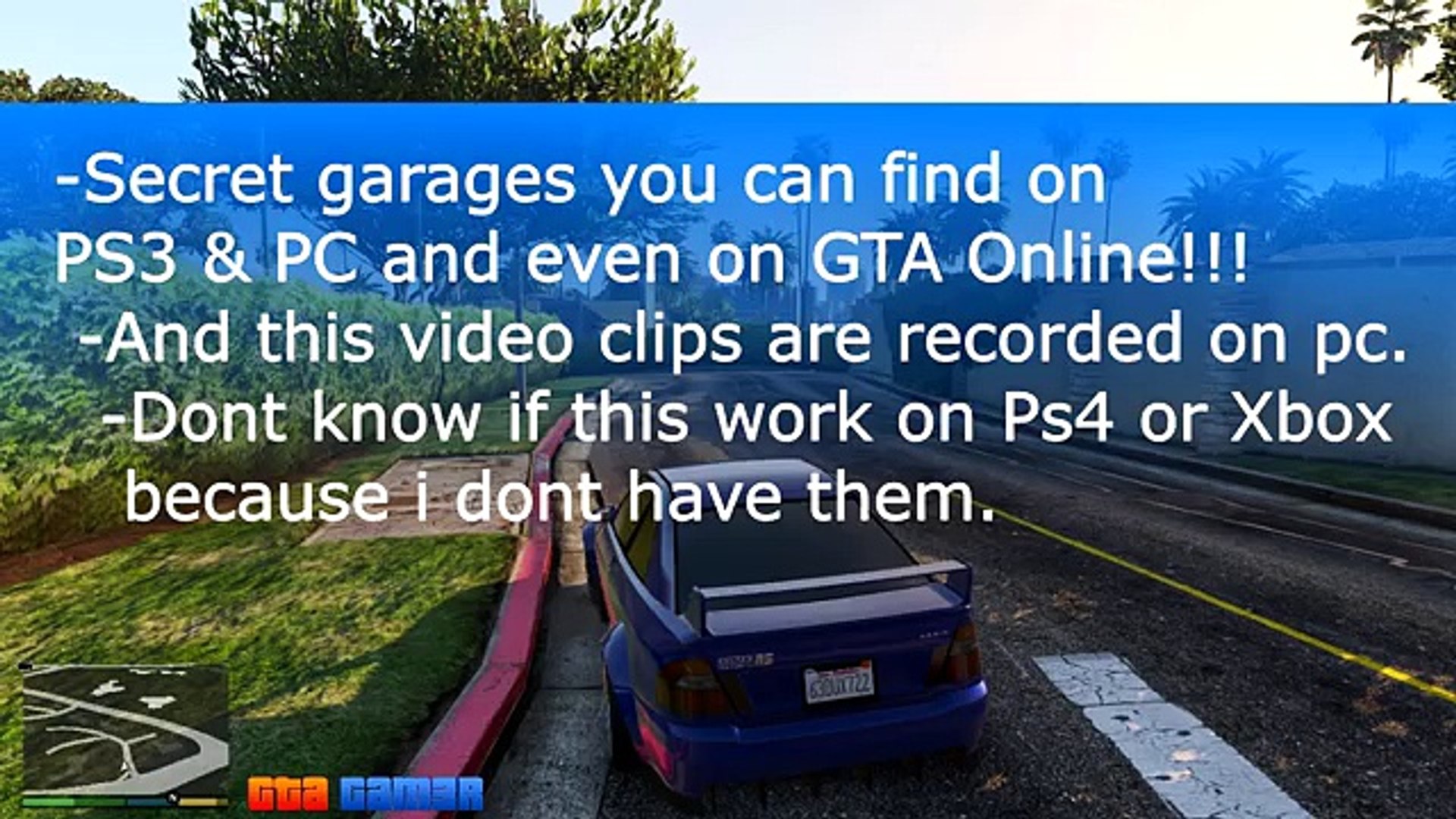 GTA V - Secret Garages Locations - Offline - Online - PC - PS3 - PS4 - Xbox  360 - Xbox1 – Видео Dailymotion