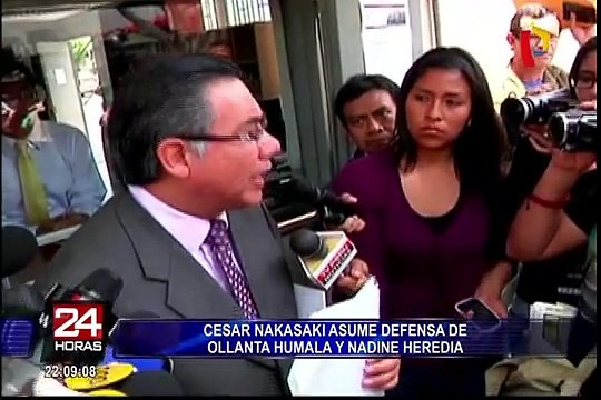 Abogado Cesar Nakasaki asume defensa de Ollanta Humala y Nadine Heredia