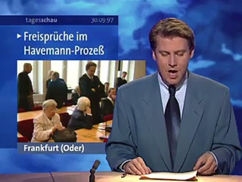 Tagesschau | 30. September 1997 20:00 Uhr (mit Jens Riewa) | Das Erste