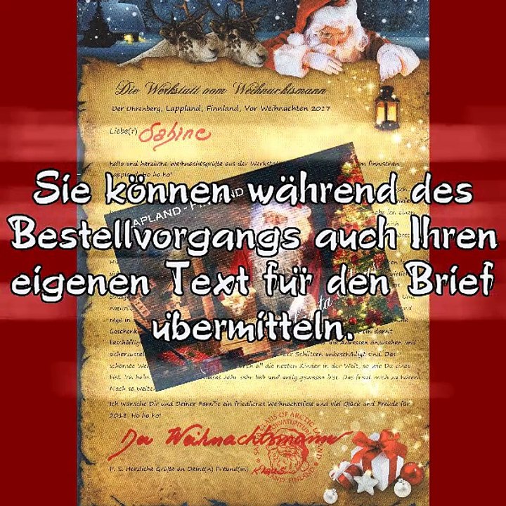 Bestellen Sie den echten, handgeschriebenen und personalisierten Brief vom Weihnachtsmann