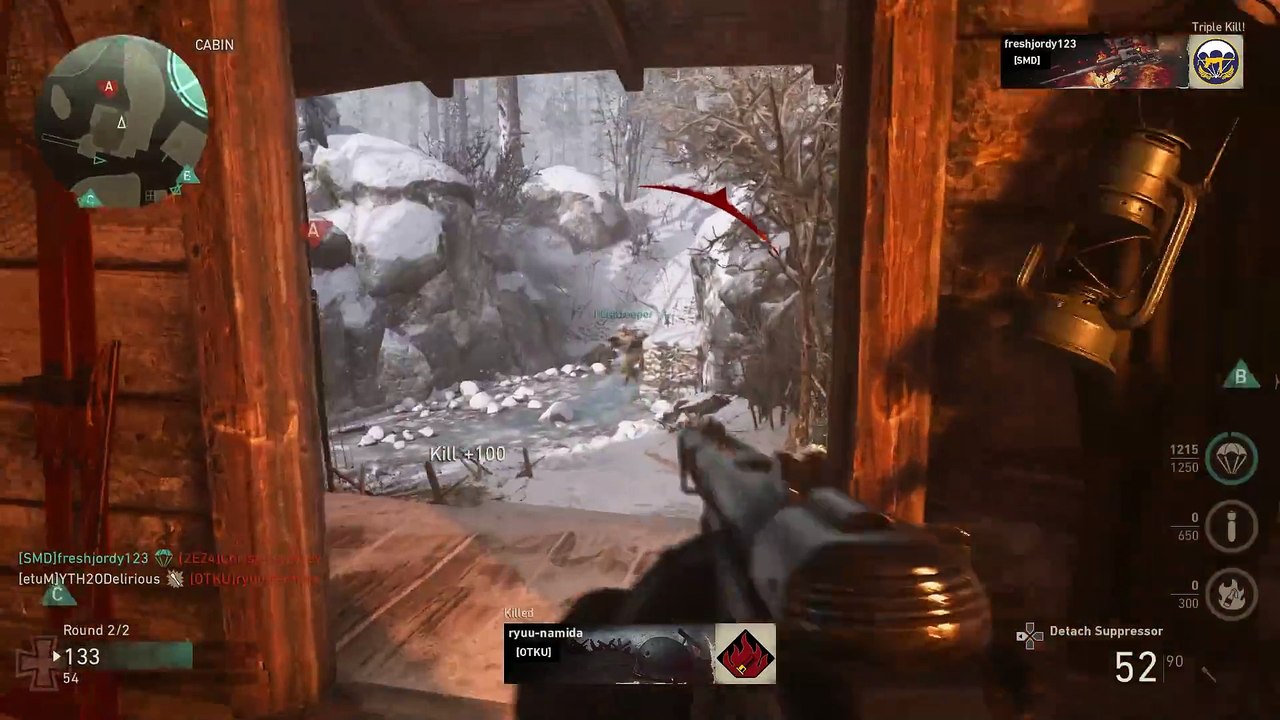 CALL OF DUTY WW2 BETA - DOUBLE PARATROOPERS! 32-0 (Domination Gameplay) With Friends