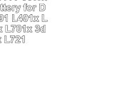 Easystyle 111V 90Wh Laptop battery for Dell XPS 1591 L401x L501x L502x L701x 3d L702x
