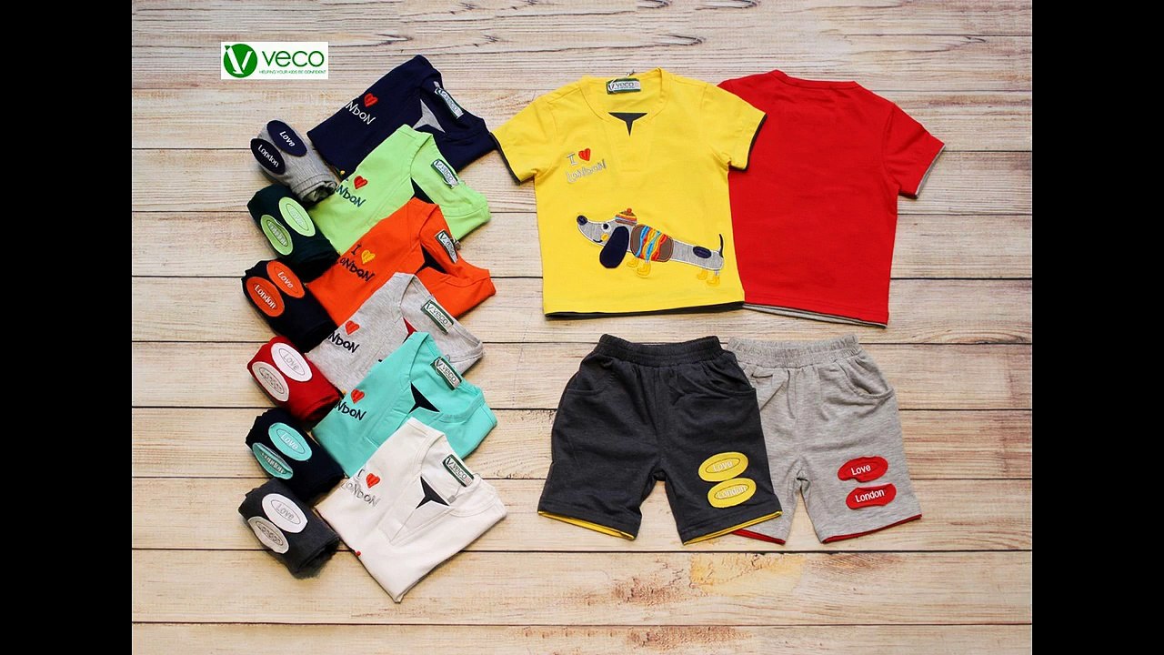 QUẦN ÁO TRẺ EM XUẤT KHẨU GIÁ SỈ - BỘ SƯU TẬP CHÚ CHO SẮC MÀU