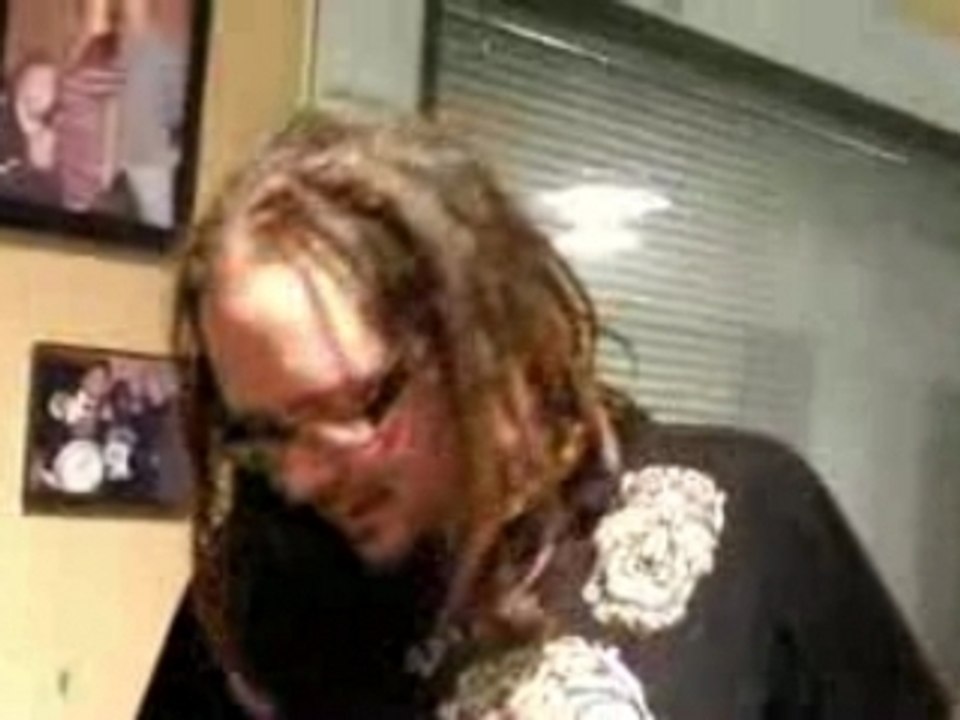 Jonathan Davis in the Loveline studios