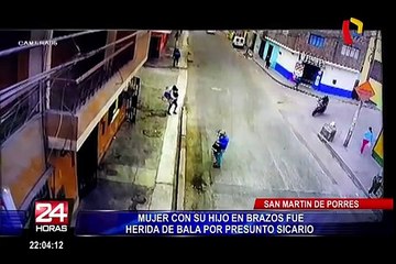 SMP: mujer con bebé en brazos fue baleada por presuntos sicarios
