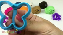 Play and Learn Colours with Play Doh Fish and Shapes Molds Fun for Kids