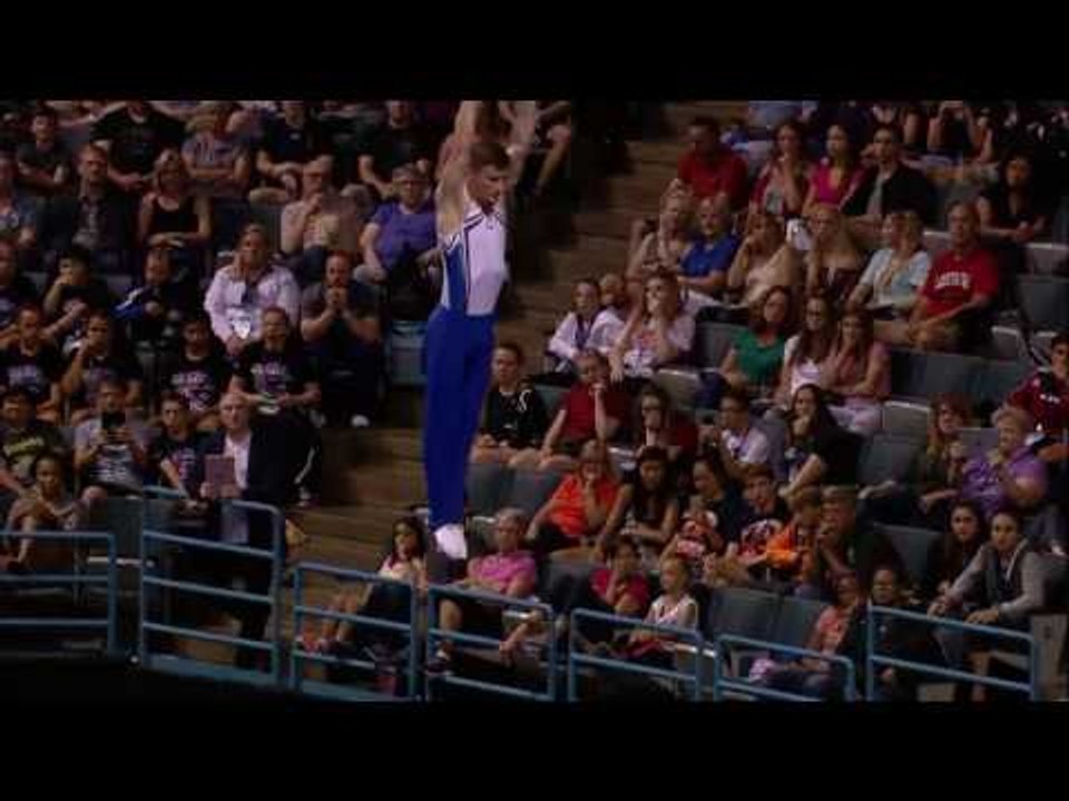 Jeffrey Gluckstein - Trampoline Routine 1 - 2017 USA Gymnastics Championships