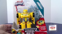 Transformers Rescue Bots Bumblebee Robot to Camaro Race Car Playskool Heroes 4K