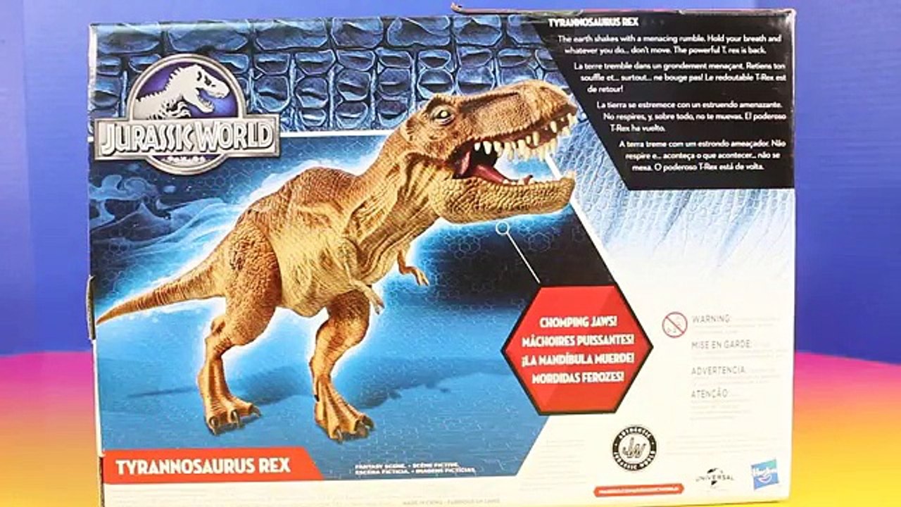 Jurassic World Gyrosphere Finds Tyrannosaurus Rex Battling Indominus Rex Dinosaur