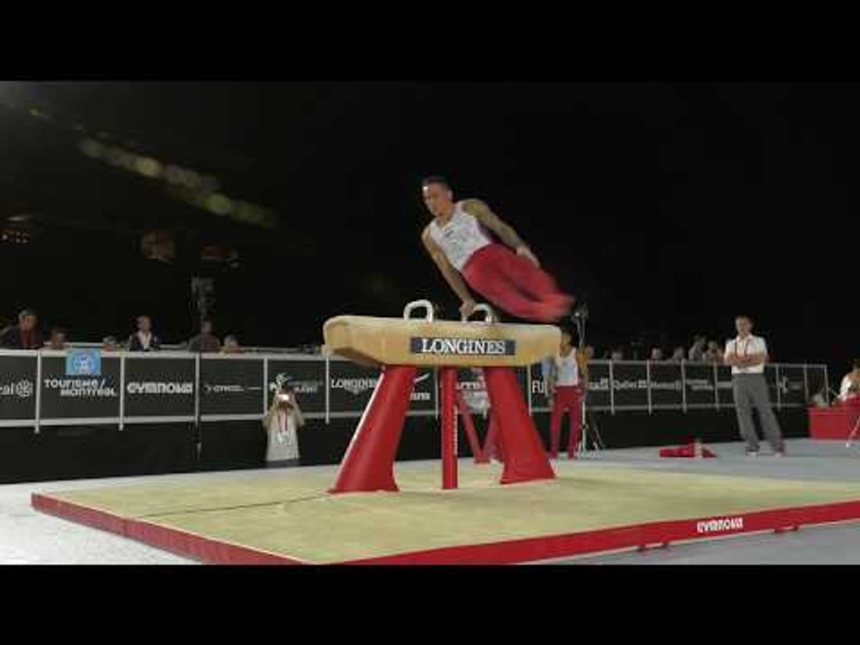 Alex Naddour - Pommel Horse - 2017 World Championships Podium Training