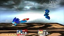 Super Smash Bros. Brawl - Mega Sonic Man X vs Megaman (Dolphin Emulator)