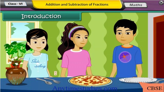 Addition and Subtraction of fractions : CBSE Class 6 Mathematics Animated Video Lectures in English & Hindi