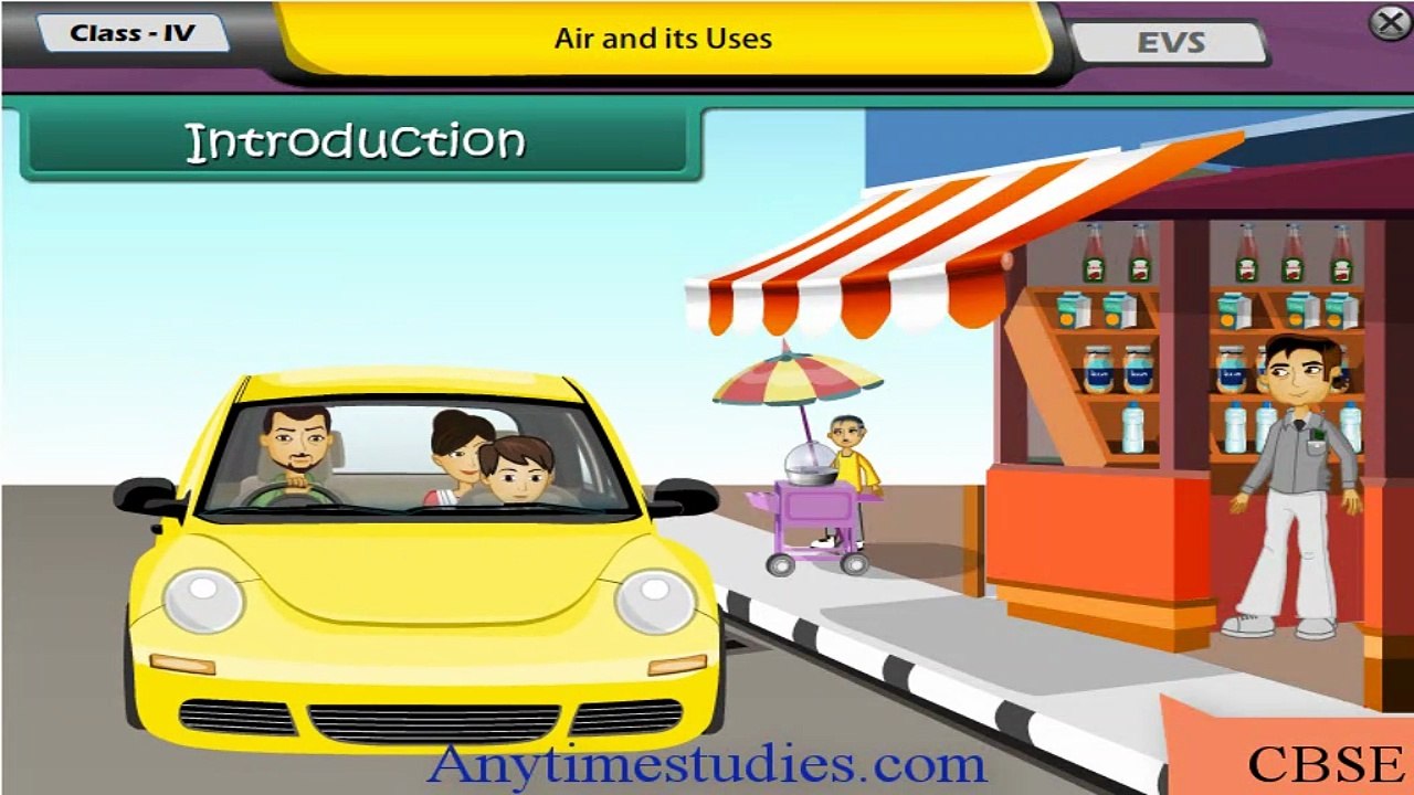 Air and Its Uses : CBSE Class 4 EVS Animated Video Lectures in Hindi & English