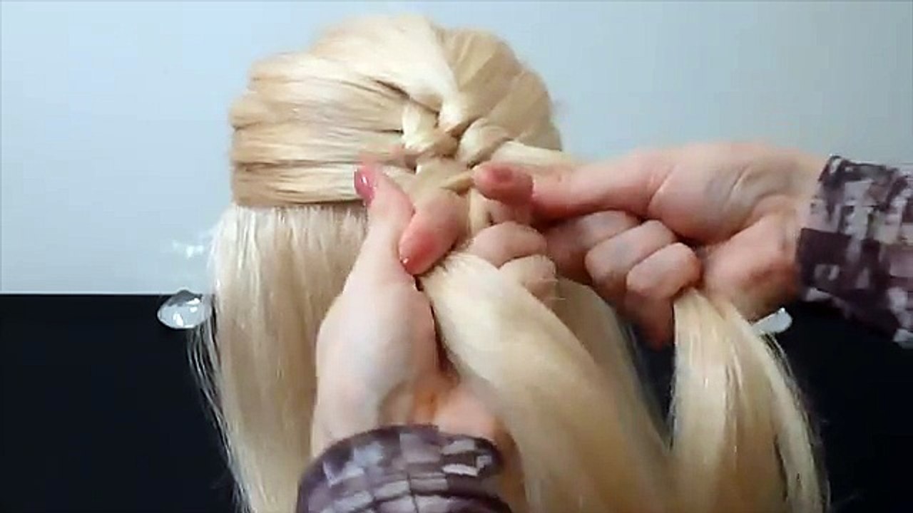 Einfache Frisuren: Origineller Zopf.Flechtfrisuren.Zopffrisur.Braid Hairstyle.Peinados