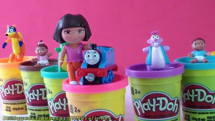 Play Doh Dora Aventureira Surpresa Peppa Pig Thomas and Friends Massinha Play Doh Learn Color