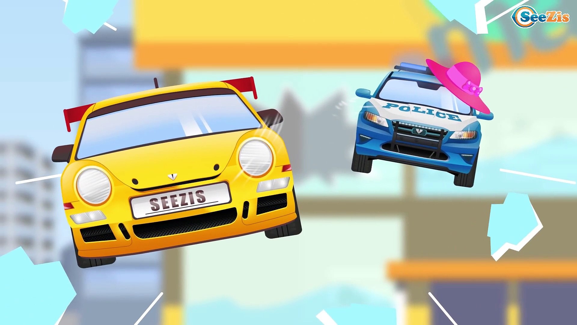 Video Bebes Dessin Anime Francais La Voiture De Police Voiture Transport Et Voitures Colorees Video Dailymotion