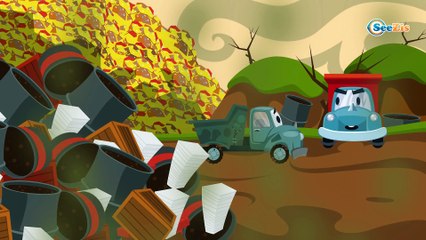 Мусоровоз Уборкин Мультики про машинки Путешествие на Цветную Планету Серия 4