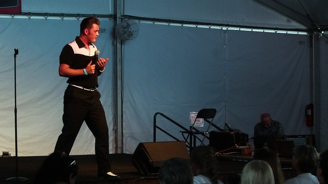 Steven King sings 'Blue Moon Of Kentucky' Elvis Week 2017