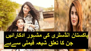 Top Pakistani Famous Actresses who are shia