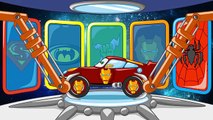 Lightning McQueen & Superheroes Cars | Spiderman Cartoon for Kids | Learn Colors for Children