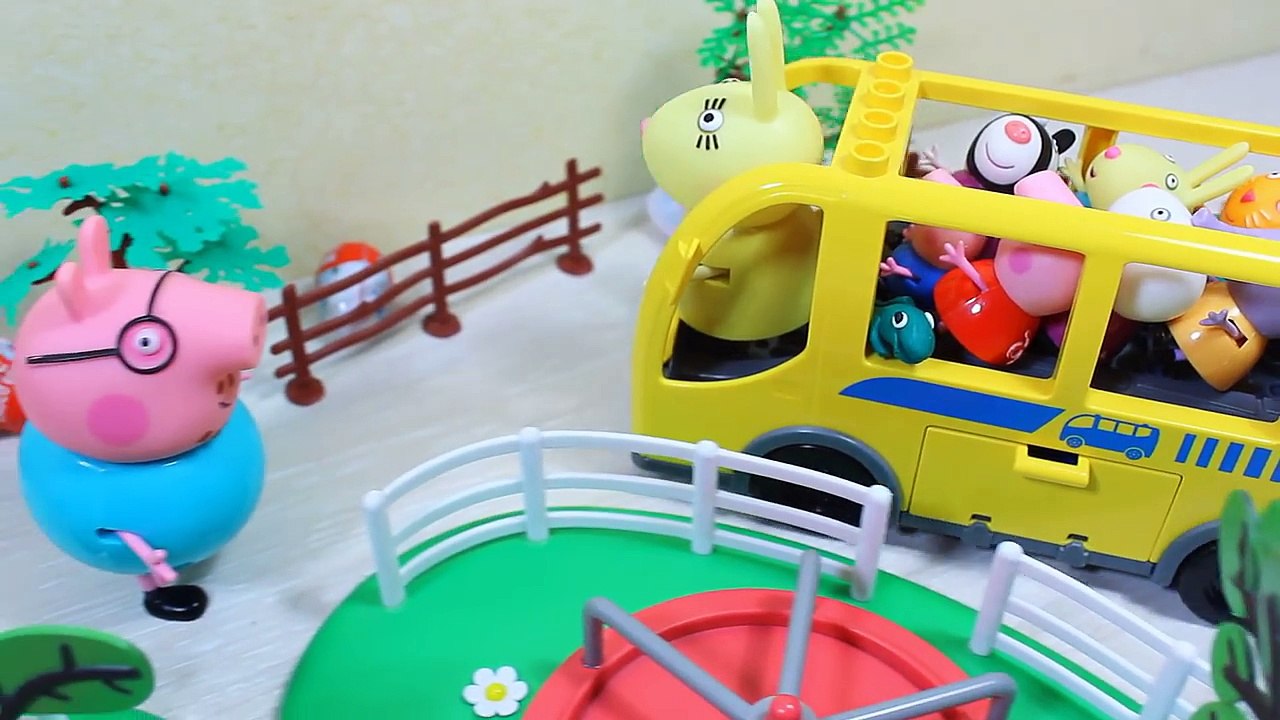 Свинка Пеппа. Мультфильм из игрушек. Детский сад в доме у Пеппы. Peppa Pig.