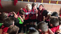 Le chant commun de la victoire pour les U13