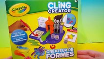 Crayola Cling Creator Play Kit Easy DIY Make Multi-Color Cling Molds Fun Shapes