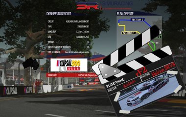 Tour de piste à Adélaïde en Holden commodore V8 Supercars sur rFactor 2