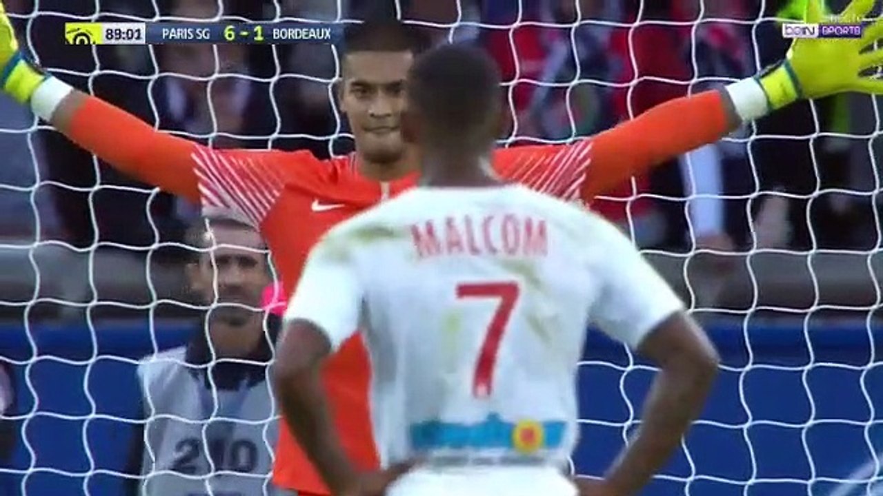 Malcom penalty Goal HD - Paris SG 6 - 2 Bordeaux - 30.09.2017