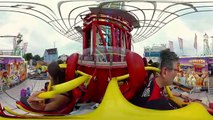 360° Hangover The Tower - Gyro Freefall Tower 360 video on-ride Cranger Kirmes 360° VR Experience