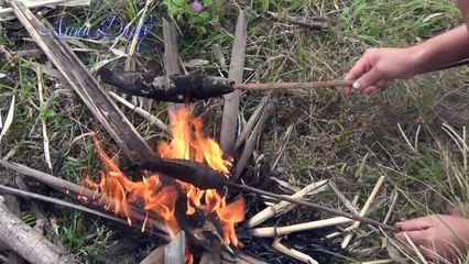 Awesome Cooking Big Fish Grilled Fish Recipe Prepared Beautiful Girl Cooking Village Food