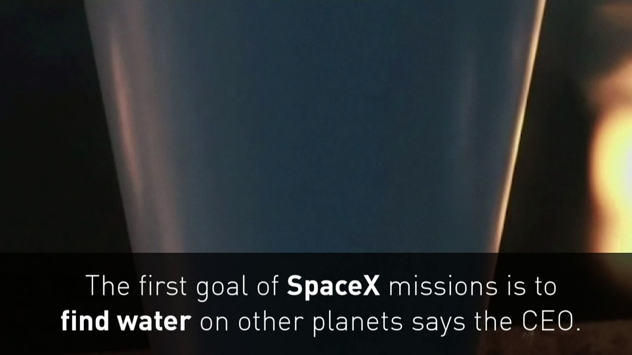 Elon Musk: First aim of SpaceX mission to find...