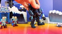 Imaginext Batman Tries To Get Replica Blaster From Mr. Freeze Snow Monster And Hulk Save The Day