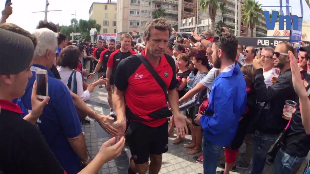 L'arrivée des Toulonnais à Mayol avant RCT-La Rochelle