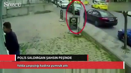 Çatalca’da bir erkek, yolda yürürken çarpıştığı kadına yumruk attı