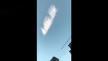 Extraordinaire ce nuage en forme de feuille en Chine ! Et vous vous voyez quoi ?