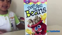 Family Fun Game for Kids Dont Spill the Beans Egg Surprise Toys Frozen Elsa Ryan ToysReview