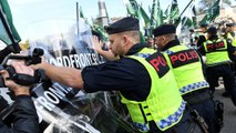 Disturbios en una concentración neonazi en Suecia