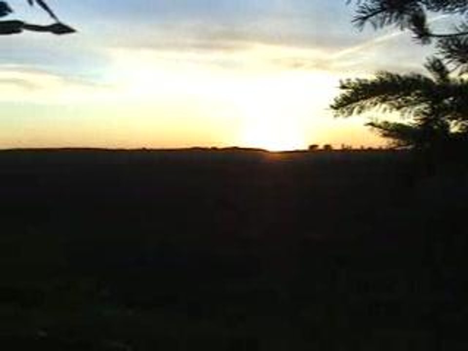 Coucher de soleil de ma cour