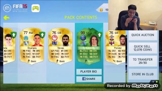I PACKED TONS OF 100+ RATED GREEN CARDS! OVER 20 90+ RATED CARDS!! - FIFA 15/16 IOS/NS PACK OPENING