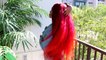 DIY FIRE OMBRE RED | Red to Orange Color on Black Hair | FT Virgo Hair Company | COLOR SERIES