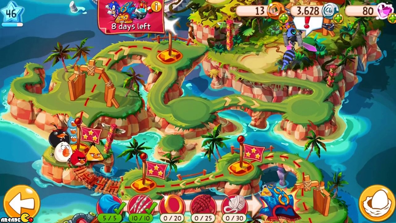 Angry Birds Epic - Sonic Dash 6-7 Team Up Super Sonic!