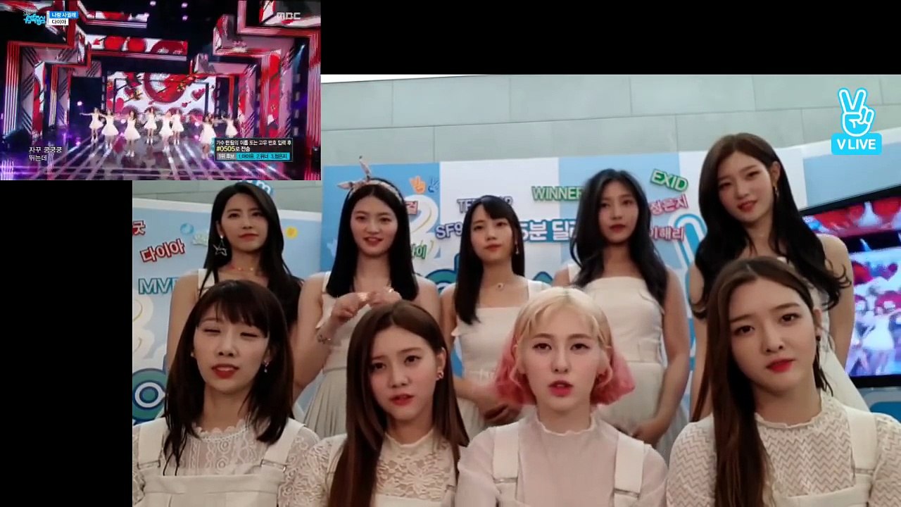 170422 [ENG SUB] DIA Reaction Video 1st Week @ Music Core 5 Minutes Delay Show