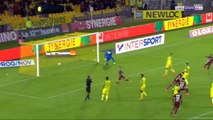 Les penalties transformé et raté de Nolan Roux - Nantes VS Metz (30/09/2017)