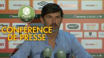 Conférence de presse RC Lens - Gazélec FC Ajaccio (2-0) : Eric SIKORA (RCL) - Albert CARTIER (GFCA) - 2017/2018
