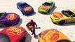 SPIDERMAN & LIGHTNING MCQUEEN COLORS DISNEY CARS Fun Superheroes w NURESY RHYMES SONGS FOR KIDS
